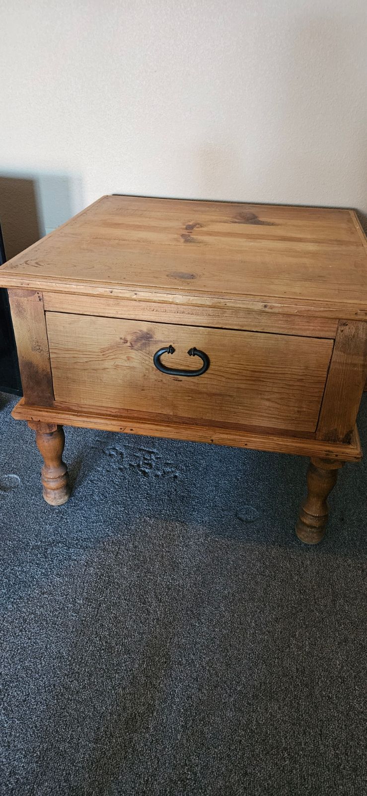Solid wood table