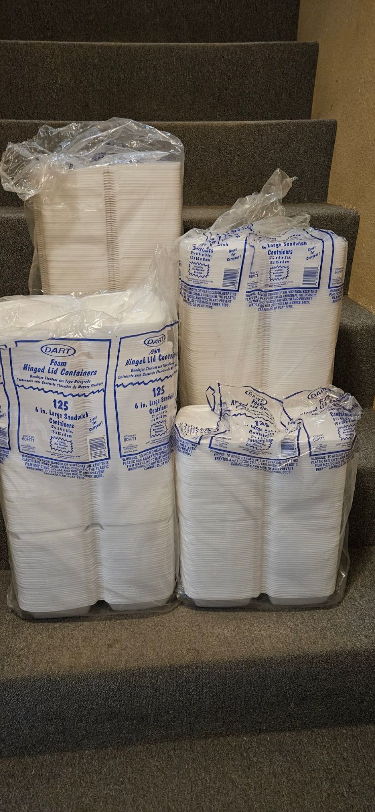 Hinged Foam Containers